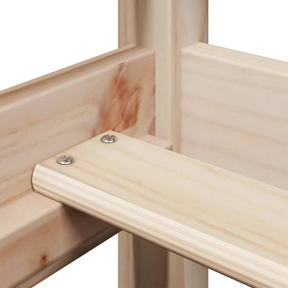 Dormeuse con Tetto 90x190 cm in Legno Massello di Pino - homemem39