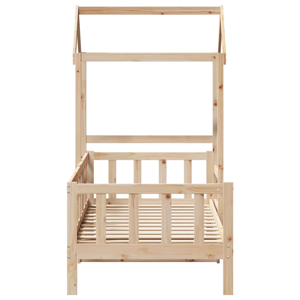 Dormeuse con Tetto 80x200 cm in Legno Massello di Pino | homemem39