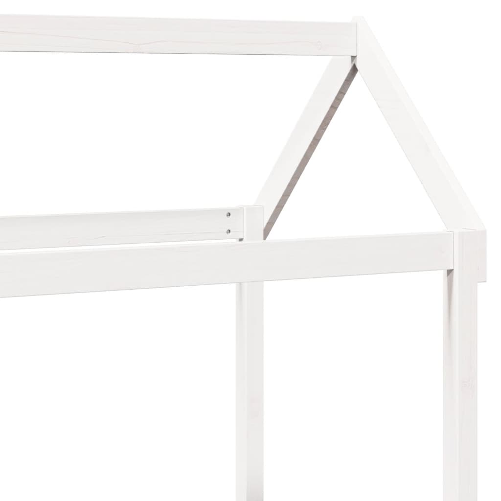 Dormeuse and Bench Set with White Roof 90x190cm Solid Pine