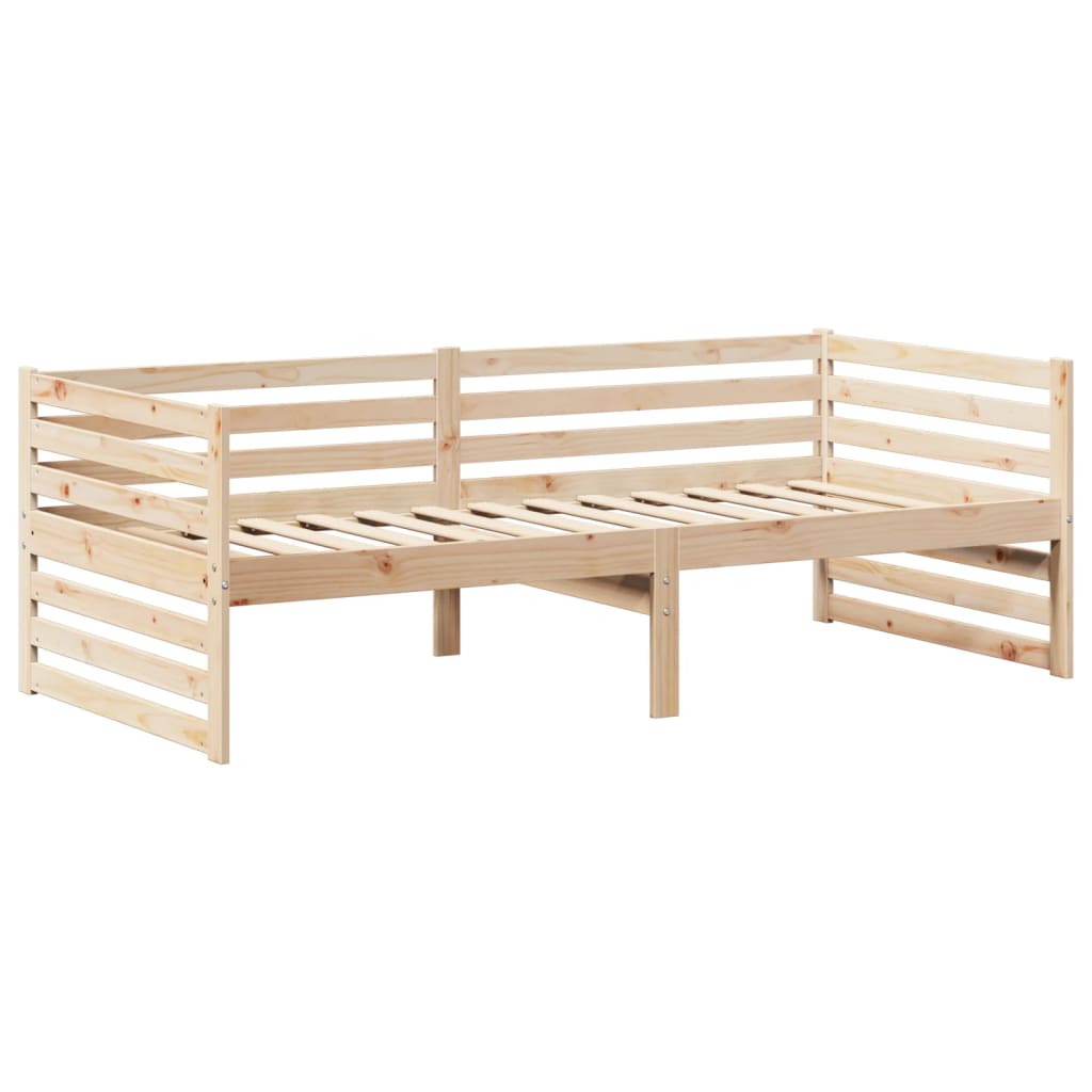 Set Dormeuse e Panca con Tetto 90x200cm Legno Massello di Pino