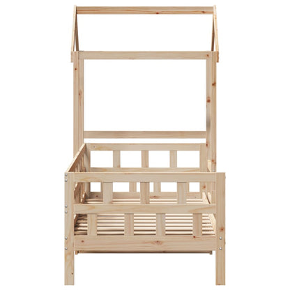 Dormeuse con Tetto 80x200 cm in Legno Massello di Pino | homemem39