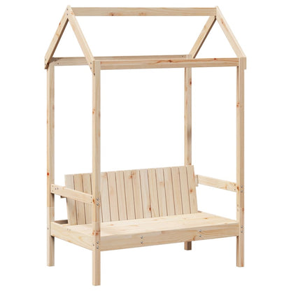 Dormeuse and Bench Set with Roof 90x190cm Solid Pine Wood