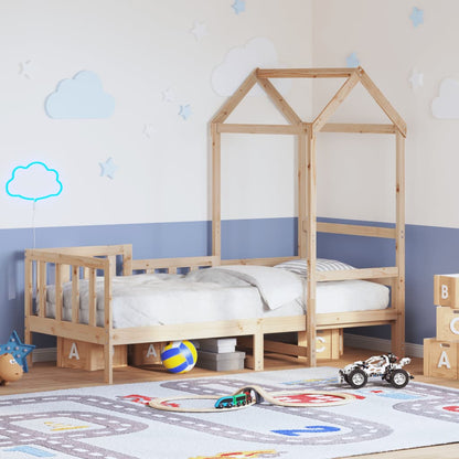 Dormeuse con Tetto 80x200 cm in Legno Massello di Pino | homemem39