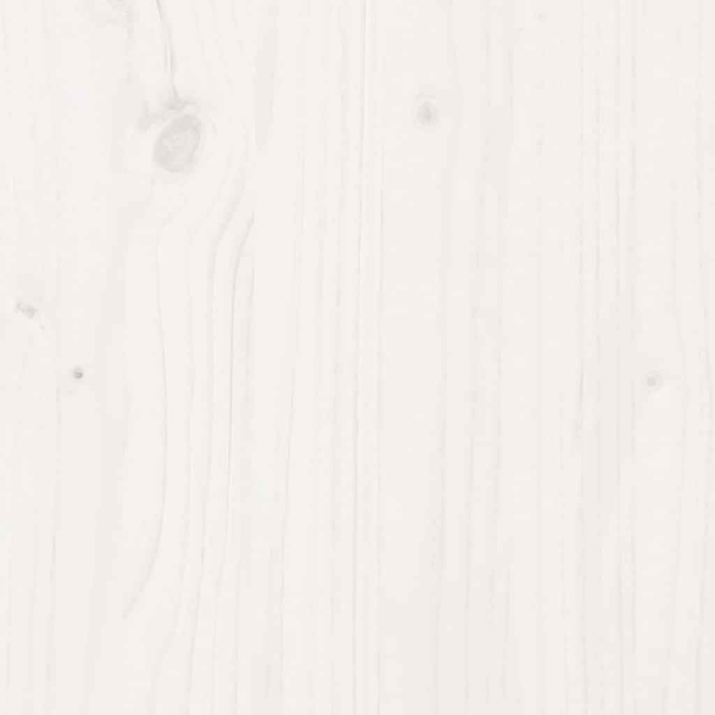 Dormeuse con Tetto 80x200 cm Bianco in Legno Massello di Pino | homemem39