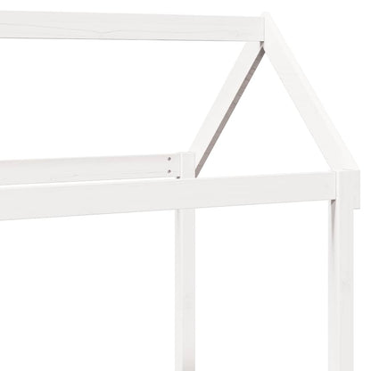 Set Dormeuse e Panca con Tetto Bianco 80x200cm Massello Pino | homemem39
