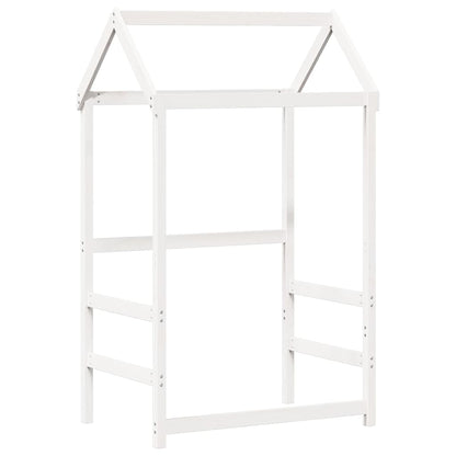 Set Dormeuse e Panca con Tetto Bianco 80x200cm Massello Pino | homemem39