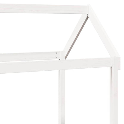 Set Dormeuse e Panca con Tetto Bianco 80x200cm Massello Pino | homemem39