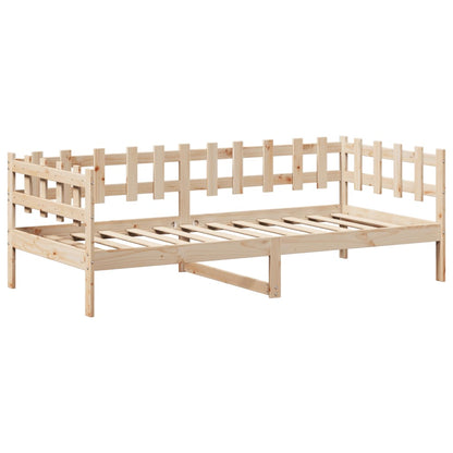 Set Dormeuse e Panca con Tetto 90x200cm Legno Massello di Pino