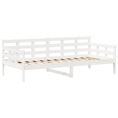 Dormeuse and Bench Set with White Roof 90x200cm Solid Pine