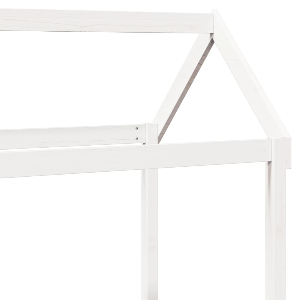 Dormeuse and Bench Set with White Roof 90x200cm Solid Pine