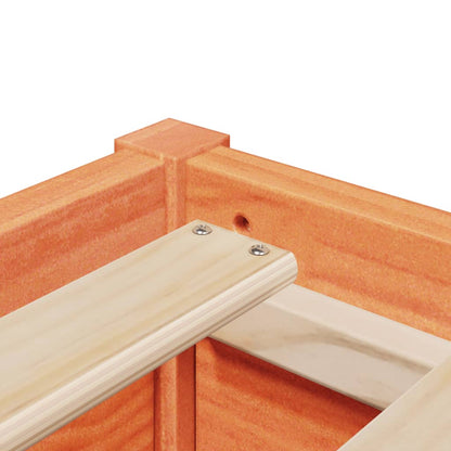 Letto senza Materasso Marrone Cera 180x200 cm in Legno di Pino - homemem39