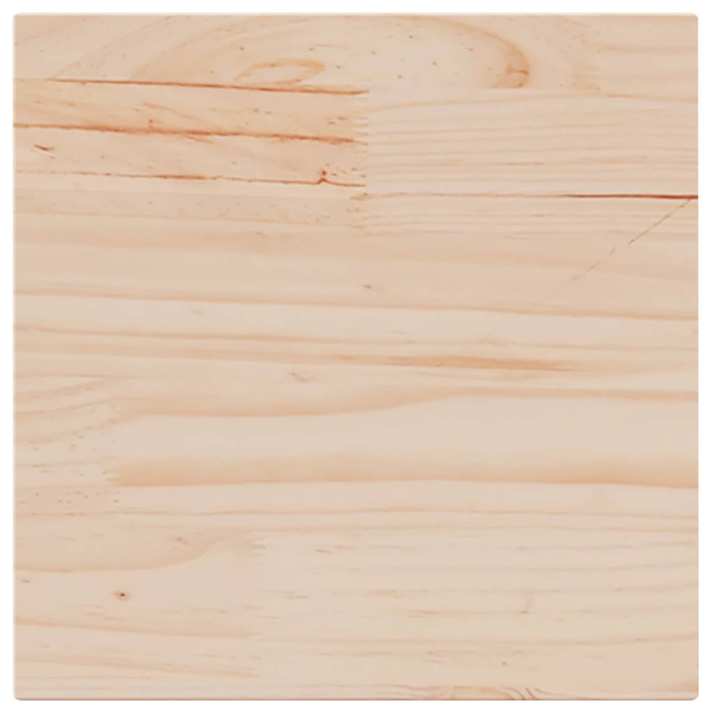 Piano Tavolo 40x40x1,7 cm Quadrato in Legno Massello di Pino