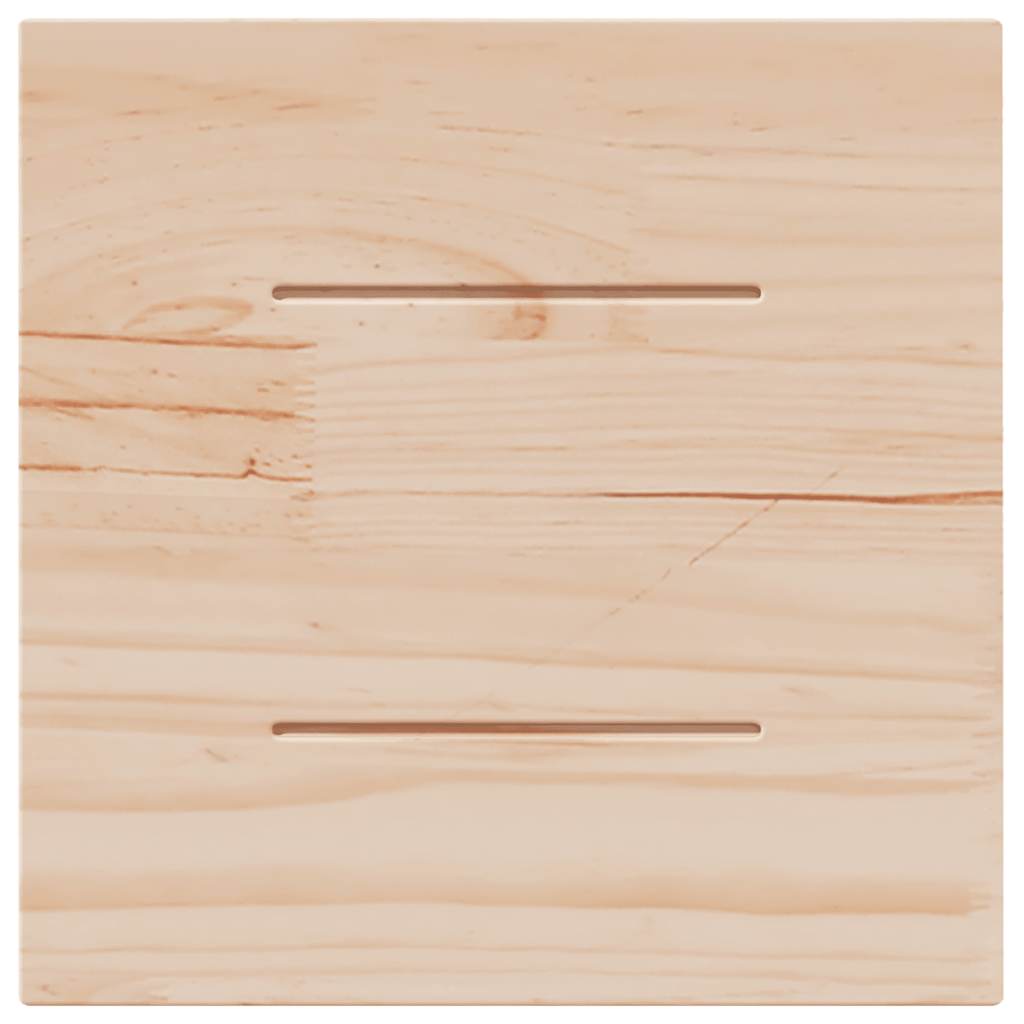 Piano Tavolo 40x40x1,7 cm Quadrato in Legno Massello di Pino