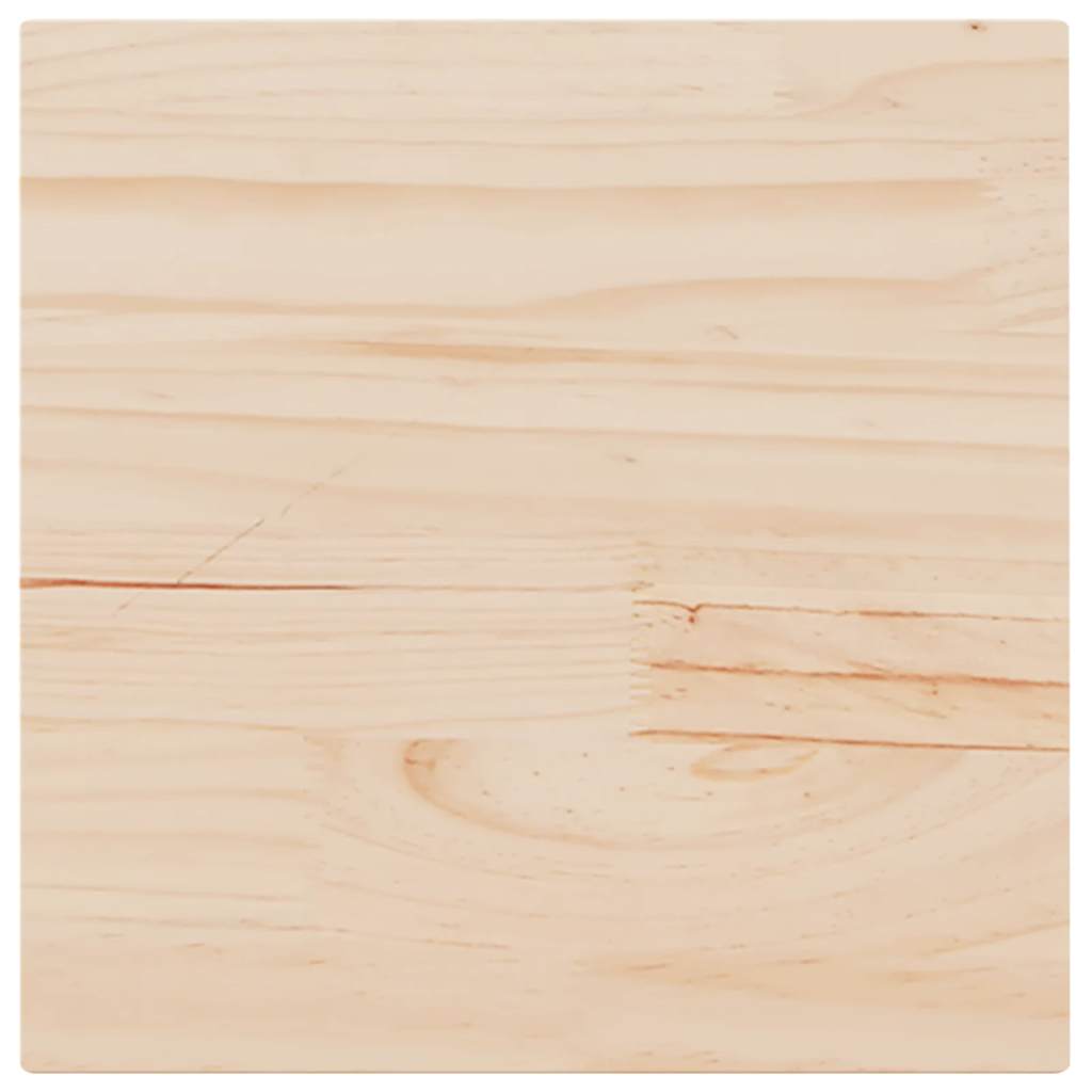 Piano Tavolo 50x50x1,7 cm Quadrato in Legno Massello di Pino | homemem39
