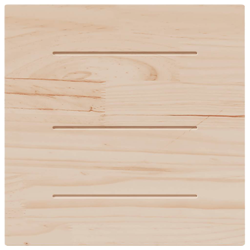 Piano Tavolo 50x50x1,7 cm Quadrato in Legno Massello di Pino | homemem39