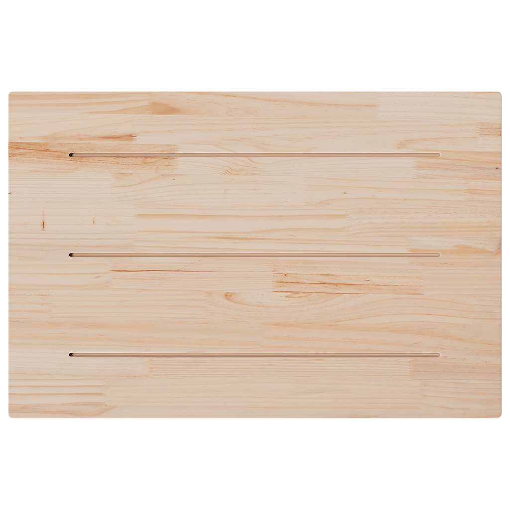 Piano per Tavolo 80x50x1,7 cm Rettangolare Legno Massello Pino | homemem39