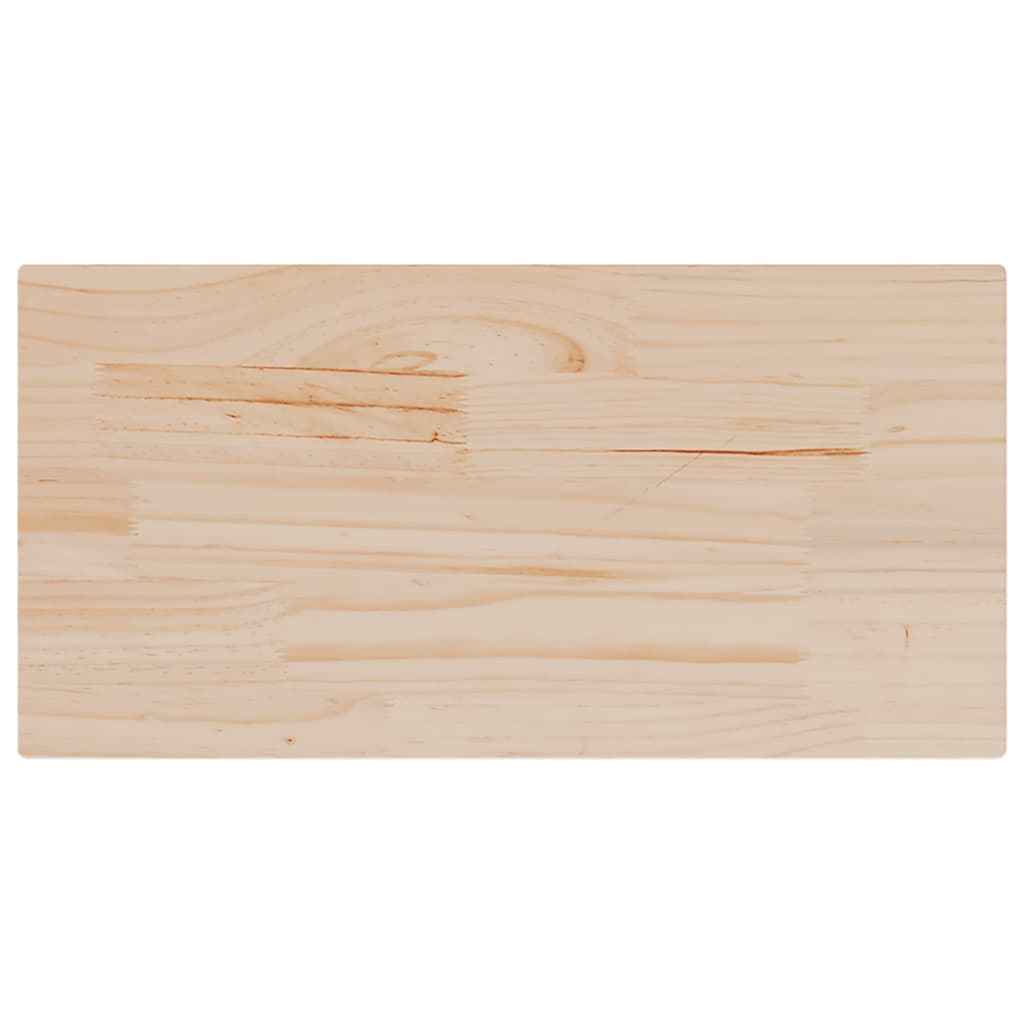 Piani Tavolo 2 pz 80x40x1,7 cm Rettangolare Legno Massello Pino | homemem39