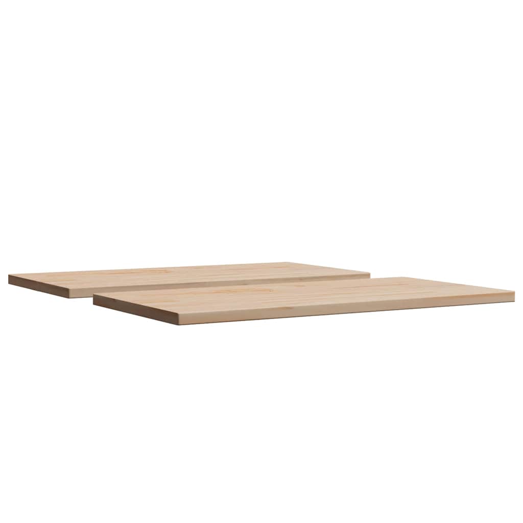 Piani Tavolo 2 pz 90x45x1,7 cm Rettangolare Legno Massello Pino | homemem39