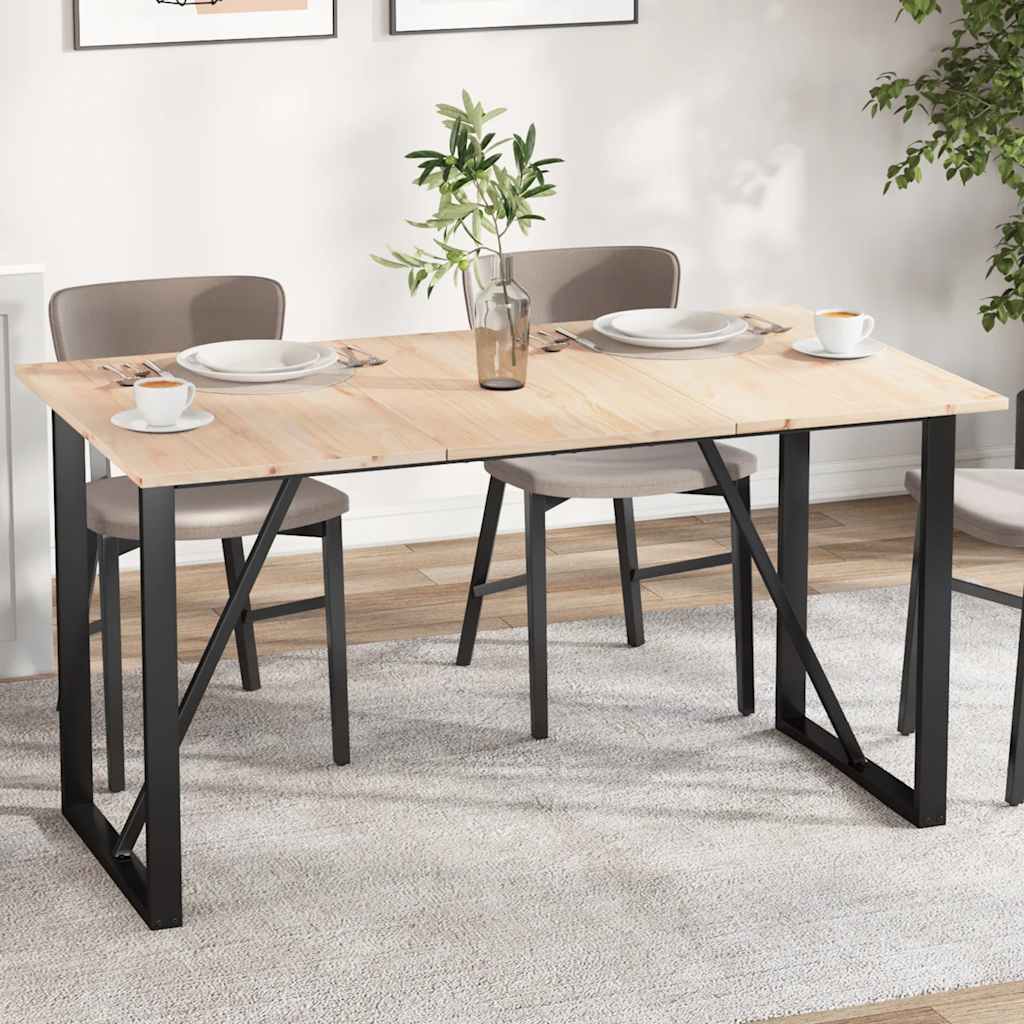 Piani Tavolo 3 pz 80x47x1,7 cm Rettangolare Legno Massello Pino | homemem39