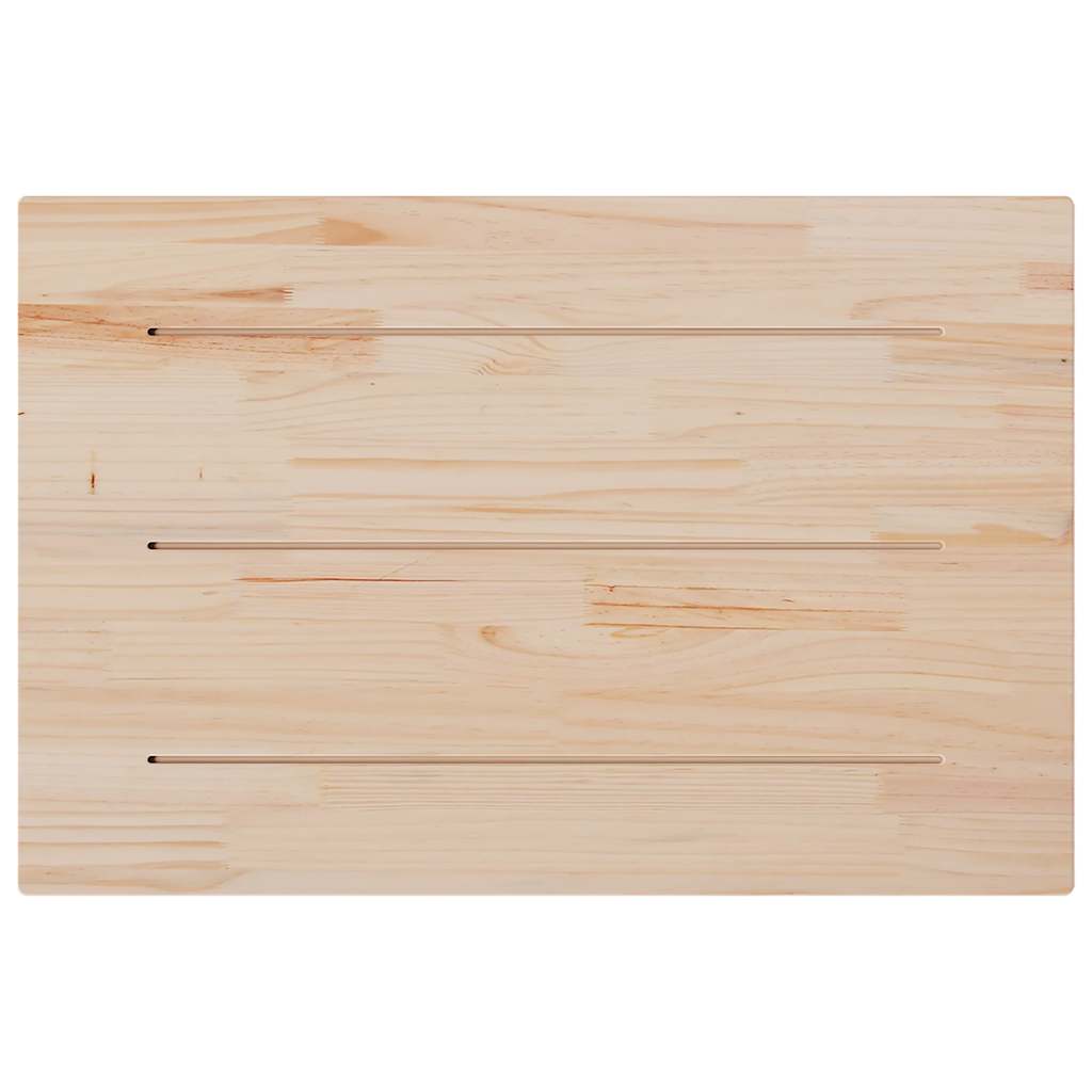Piani Tavolo 3 pz 80x53x1,7 cm Rettangolare Legno Massello Pino