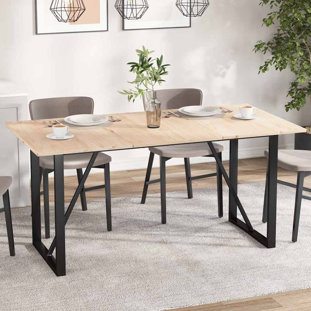 Piani Tavolo 3 pz 80x53x1,7 cm Rettangolare Legno Massello Pino | homemem39