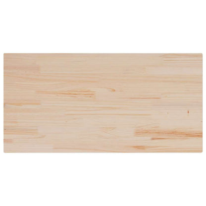 Piano Tavolo 100x50x2,5cm Rettangolare Legno Massello di Pino