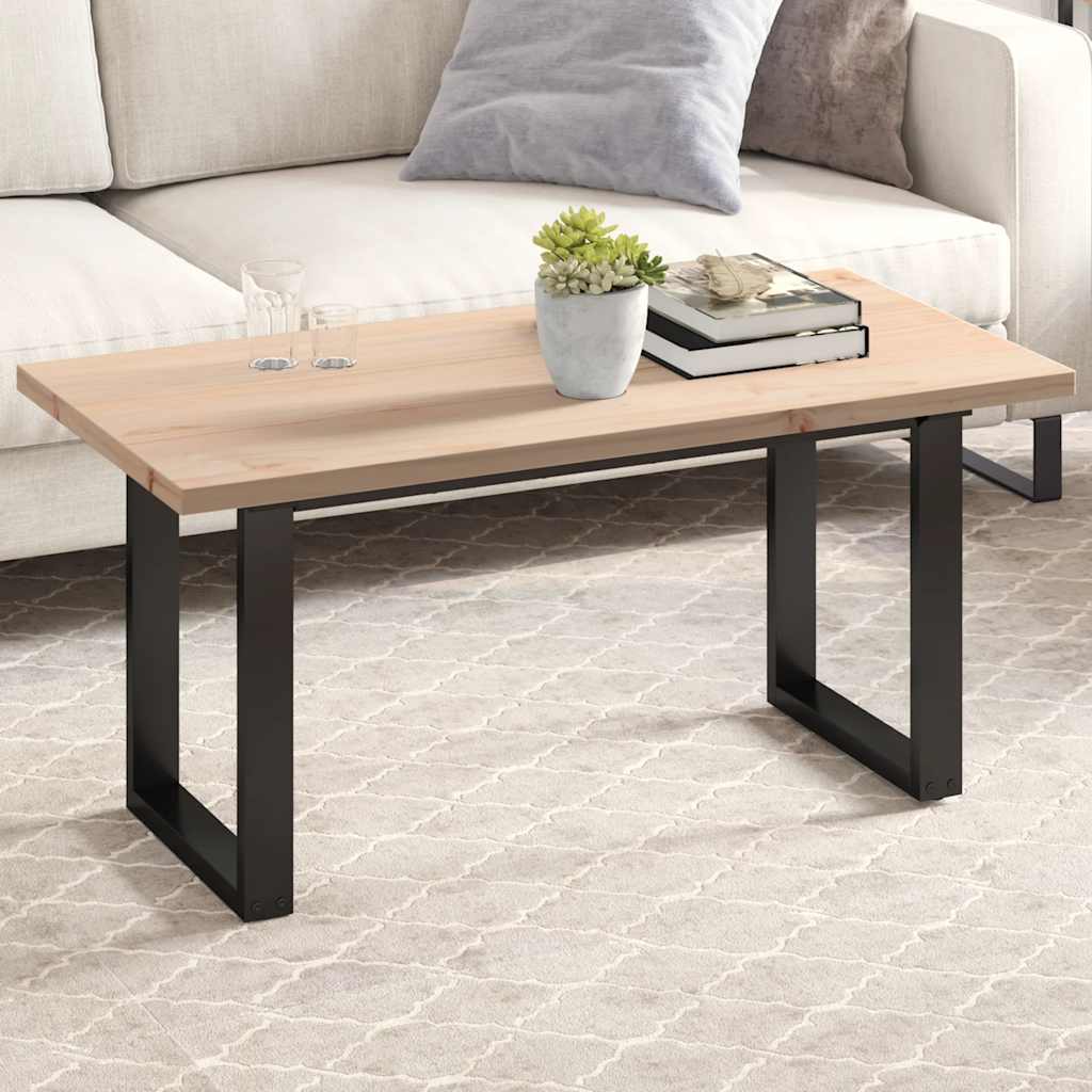 Piano Tavolo 100x50x2,5cm Rettangolare Legno Massello di Pino