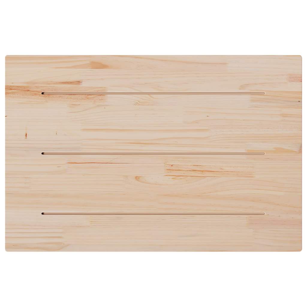 Piani Tavolo 3 pz 80x53x2,5 cm Rettangolare Legno Massello Pino | homemem39