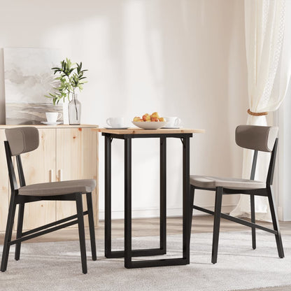 Tavolo da Pranzo Telaio a O 50x50x75 cm Legno Pino e Acciaio | homemem39