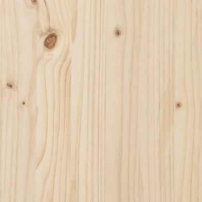Tavolo da Pranzo Telaio a O 140x80x75,5 cm Legno Pino e Acciaio | homemem39