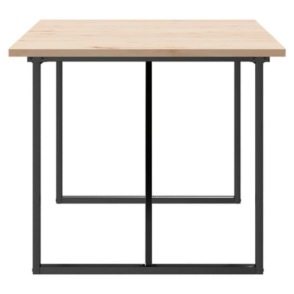 Tavolo da Pranzo Telaio a O 180x90x75,5 cm Legno Pino e Acciaio | homemem39
