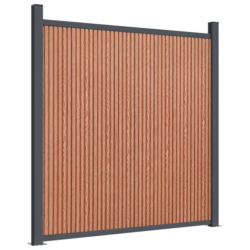 Pannello di Recinzione Marrone 526x186 cm in WPC | homemem39