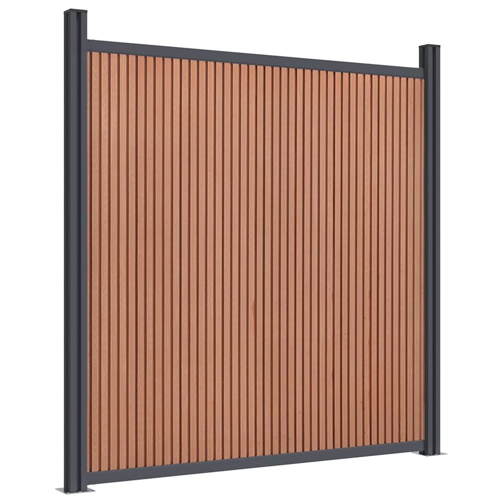 Pannello di Recinzione Marrone 872x186 cm in WPC | homemem39