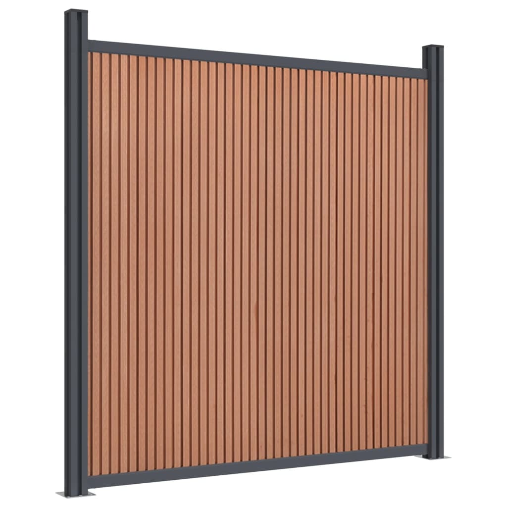 Pannello di Recinzione Marrone 1391x186 cm in WPC | homemem39