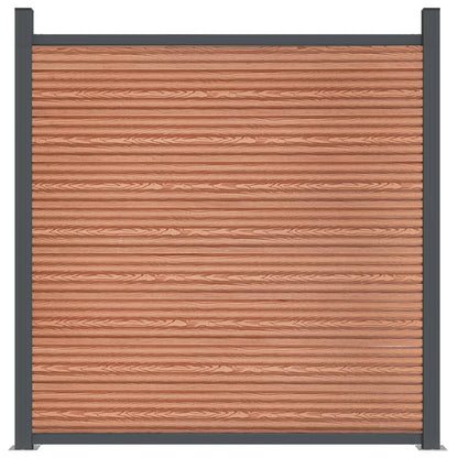 Pannello di Recinzione Marrone 1391x186 cm in WPC | homemem39