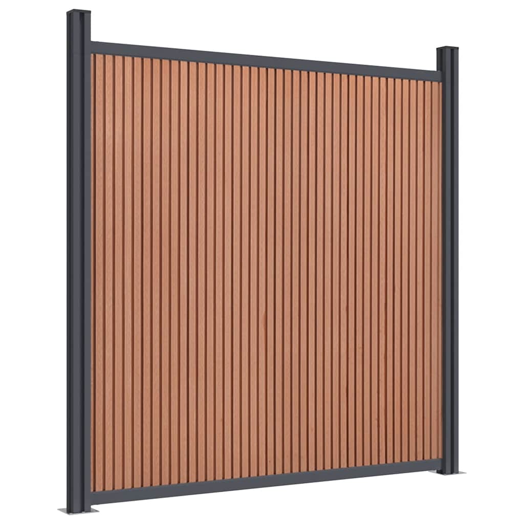 Pannello di Recinzione Marrone 1564x186 cm in WPC | homemem39