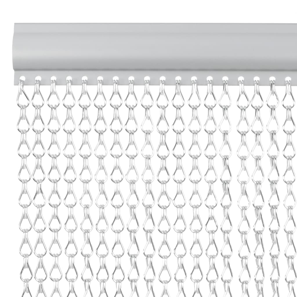 Chain Door Mosquito Net 56x186 cm in Aluminium