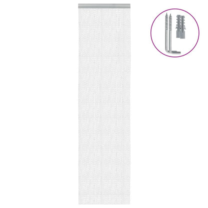 Chain Door Mosquito Net 56x202 cm in Aluminium