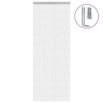 Chain Door Mosquito Net 80x201 cm in Aluminium