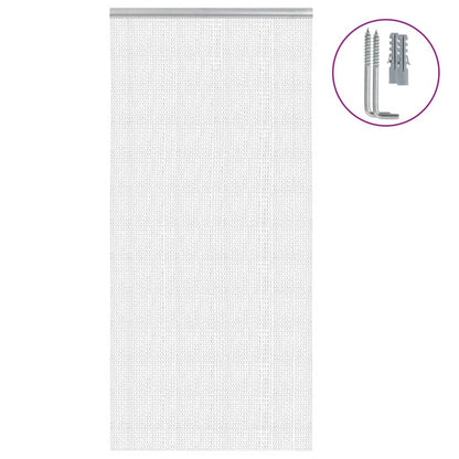 Chain Door Mosquito Net 100x200 cm in Aluminium