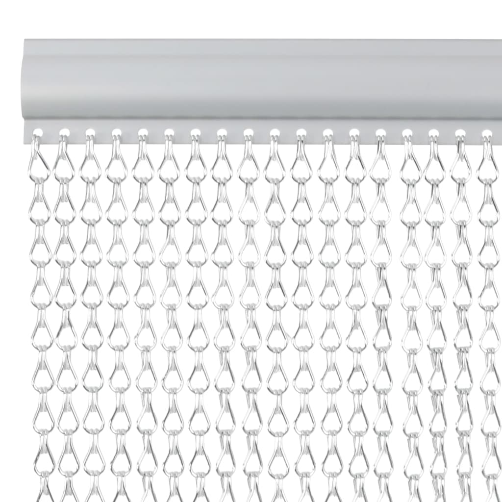 Chain Door Mosquito Net 100x200 cm in Aluminium