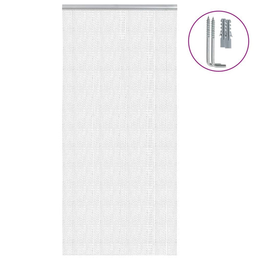 Chain Door Mosquito Net 100x226 cm in Aluminium