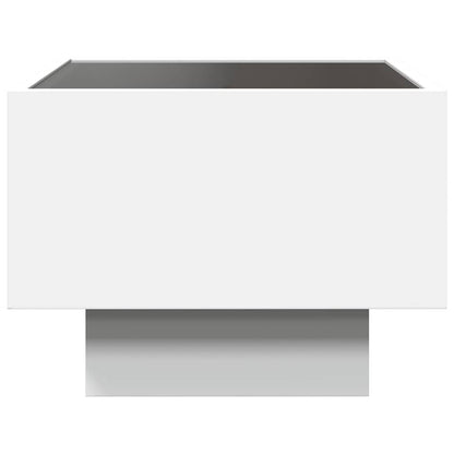 Tavolino con LED Bianco 40x40x30 cm in Legno Multistrato | homemem39