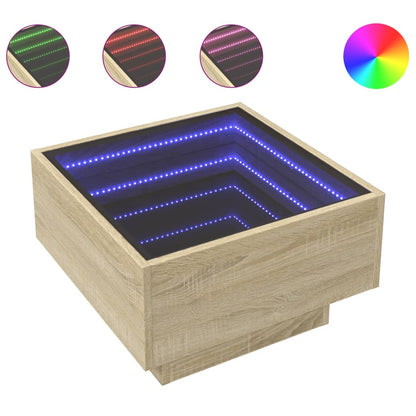 Tavolino Salotto con LED Multistrato