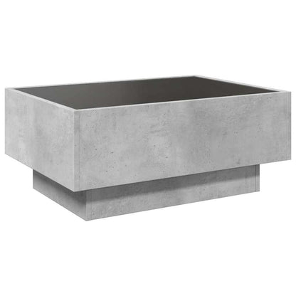 Tavolino Salotto con LED Grigio Cemento 70x50x30 cm Multistrato | homemem39