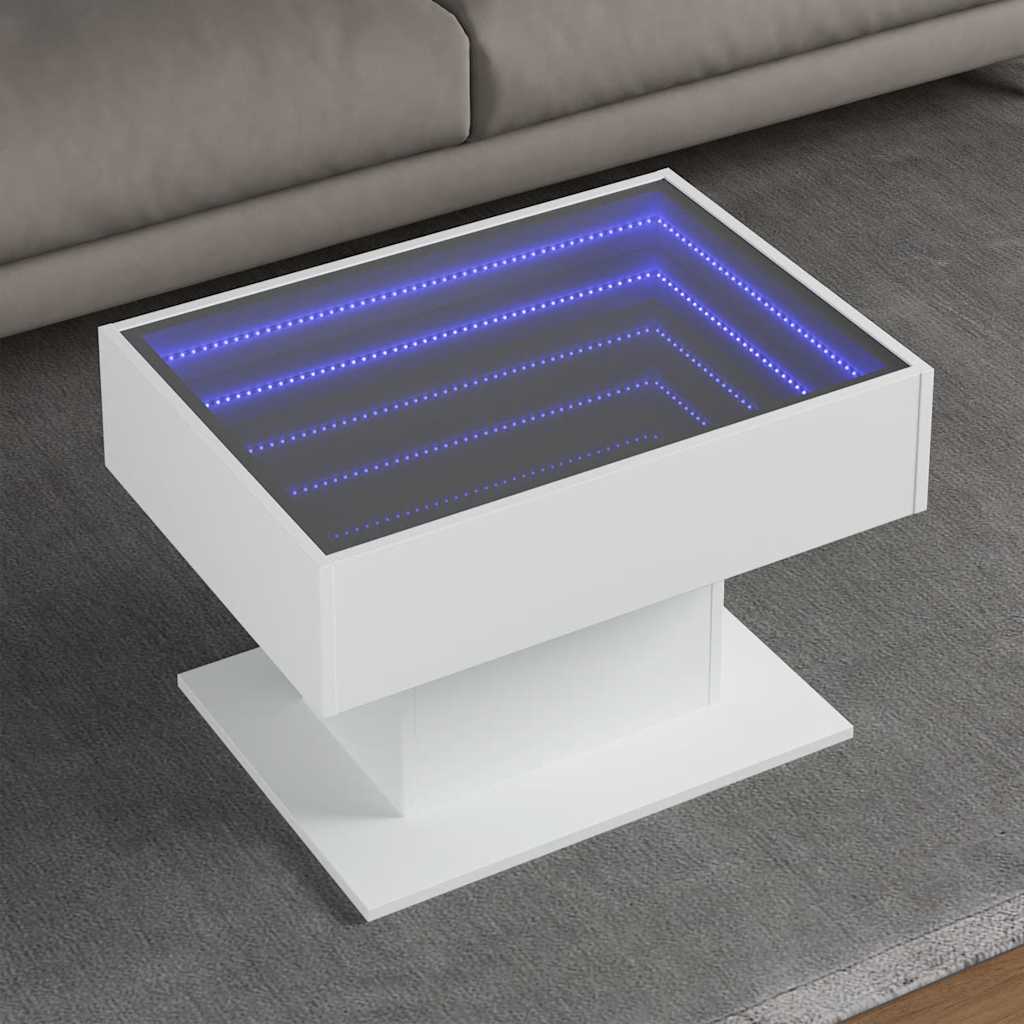 Tavolino Salotto con LED Multistrato