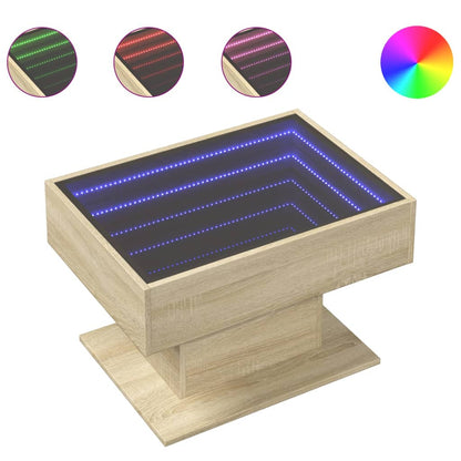 Tavolino Salotto con LED Multistrato