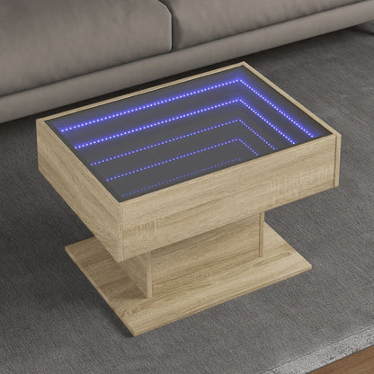 Tavolino Salotto con LED Multistrato