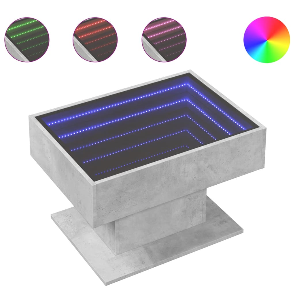 Tavolino Salotto con LED Multistrato