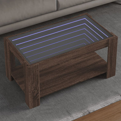 Tavolino Salotto con LED Multistrato